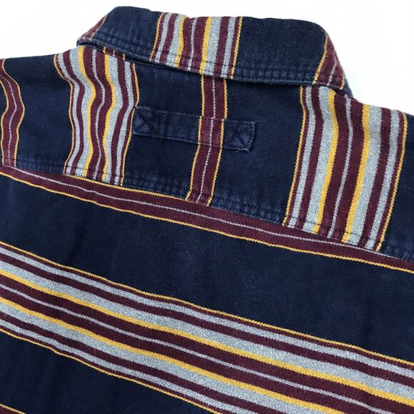 DULUTH Burlyweight Chamois Flannel Heavy Shirt Shacket Men 3XL Serape Stripe - Picture 6 of 12